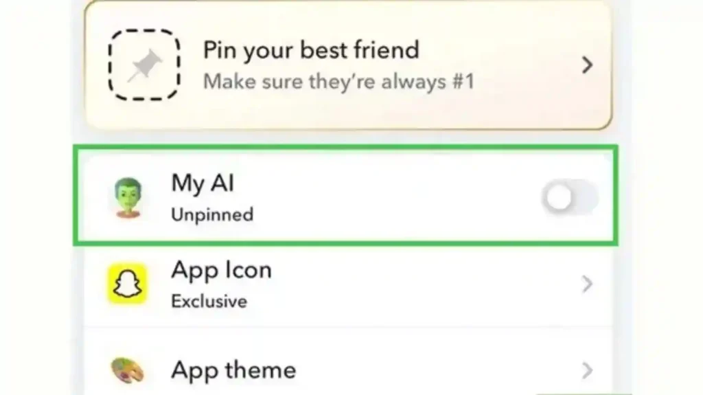 how to get rid of snapchat ai